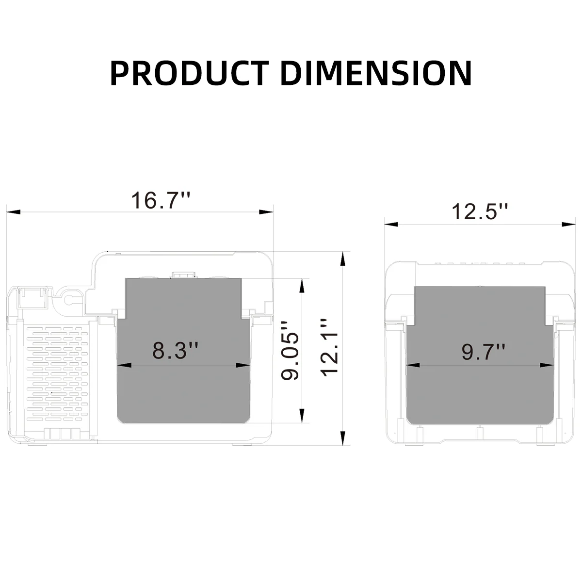Alpicool C12 Portable Car Fridge - Refurbished - Image 8