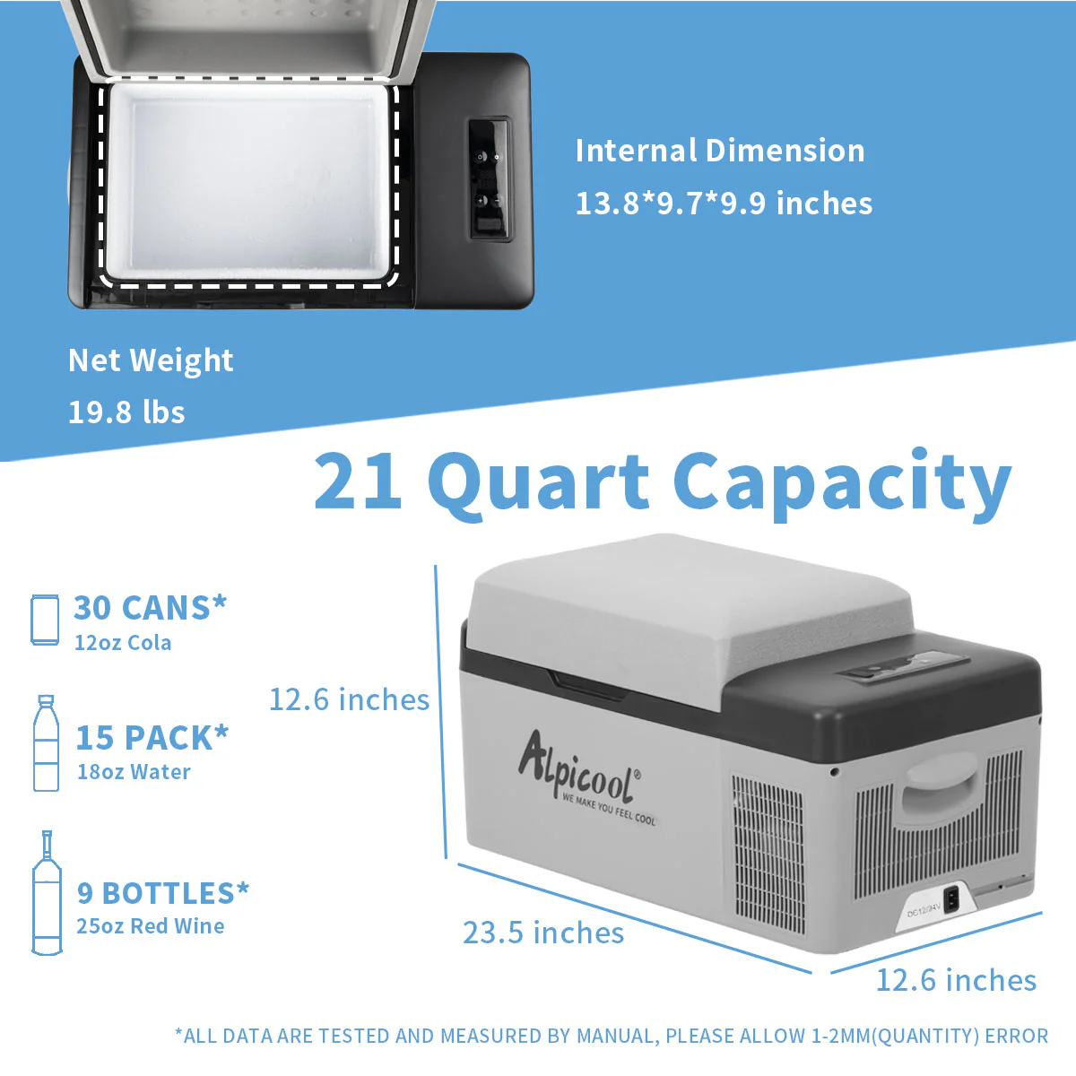 Alpicool C20 Portable Car Fridge - Image 7