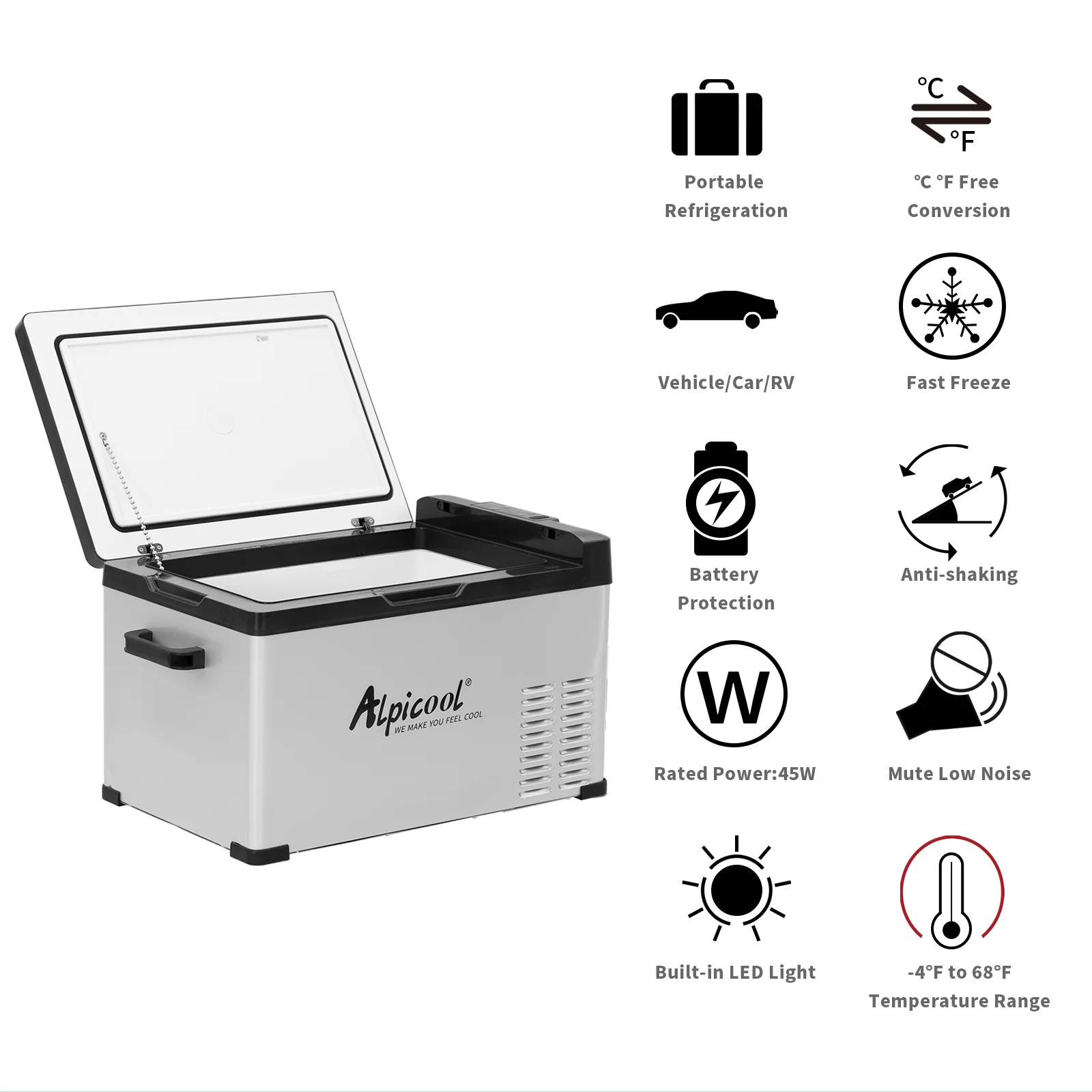 Alpicool C30 Portable Car Fridge - Image 3