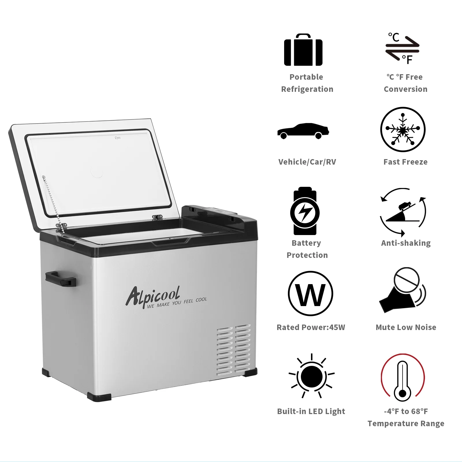 Alpicool C50 Portable Car Fridge - Image 3