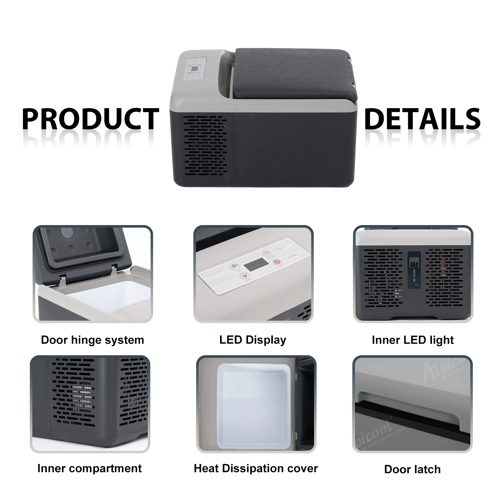 Alpicool C9PT Black Mini Car Fridge - Image 3