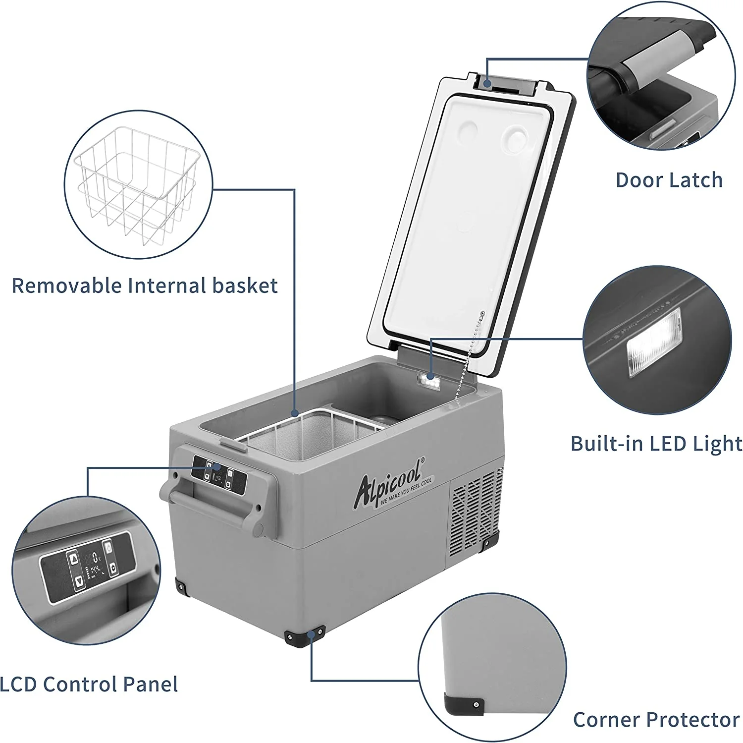 Alpicool CF35 Portable Dual Zone Car Fridge - Image 6
