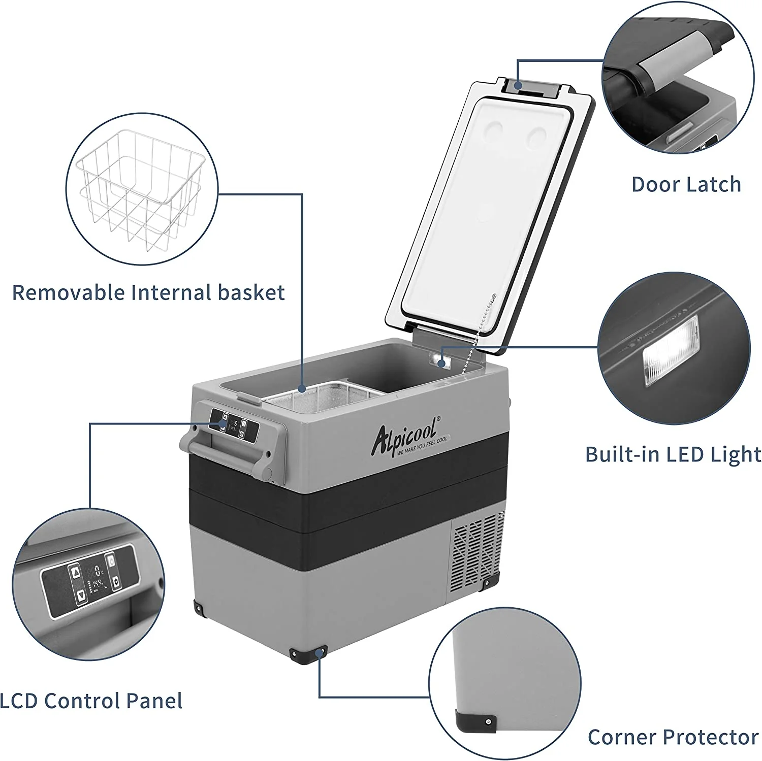 Alpicool CF55 Portable Dual Zone Car Fridge - Image 6