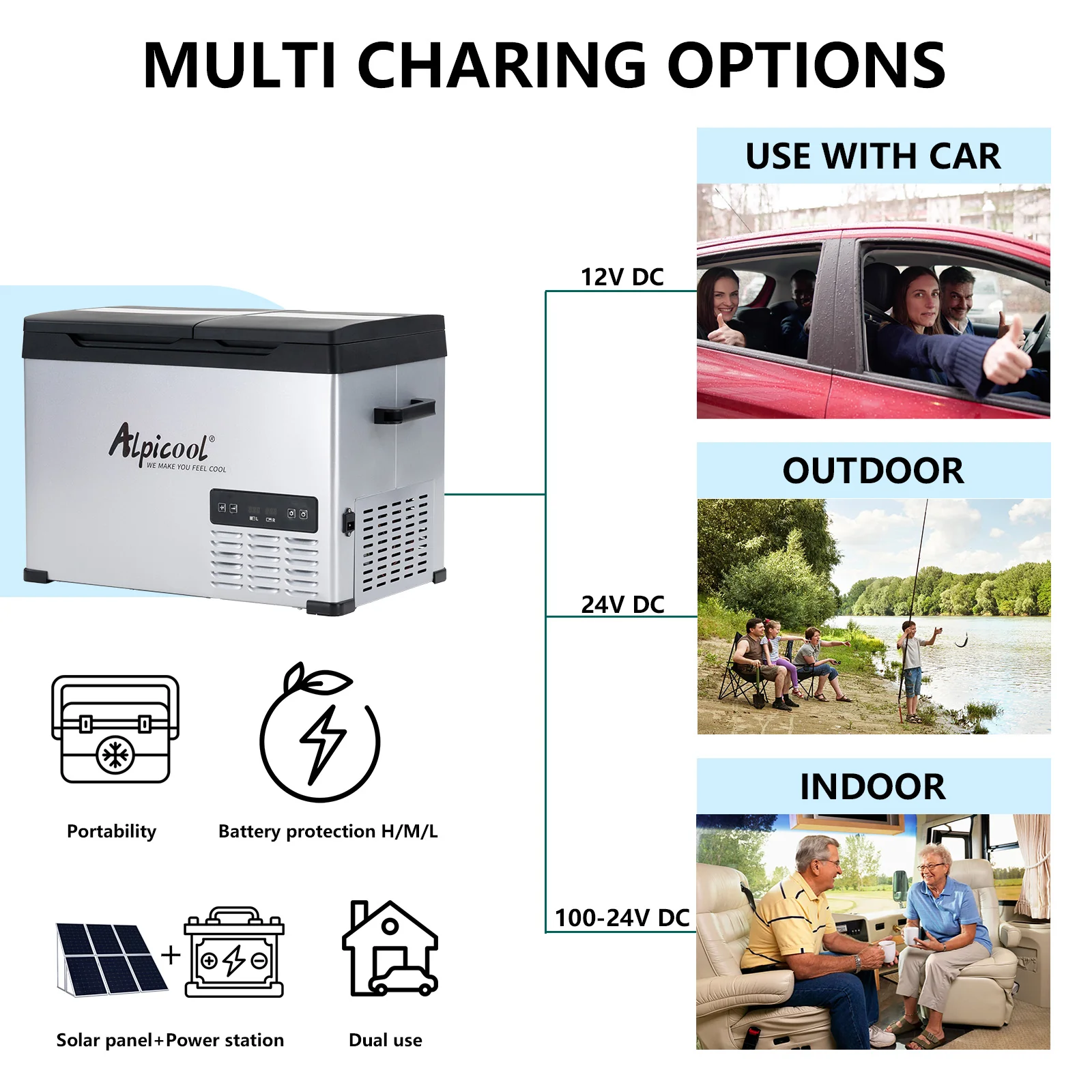 Alpicool CHS55 Dual Zone Car Fridge Freezer - Image 6