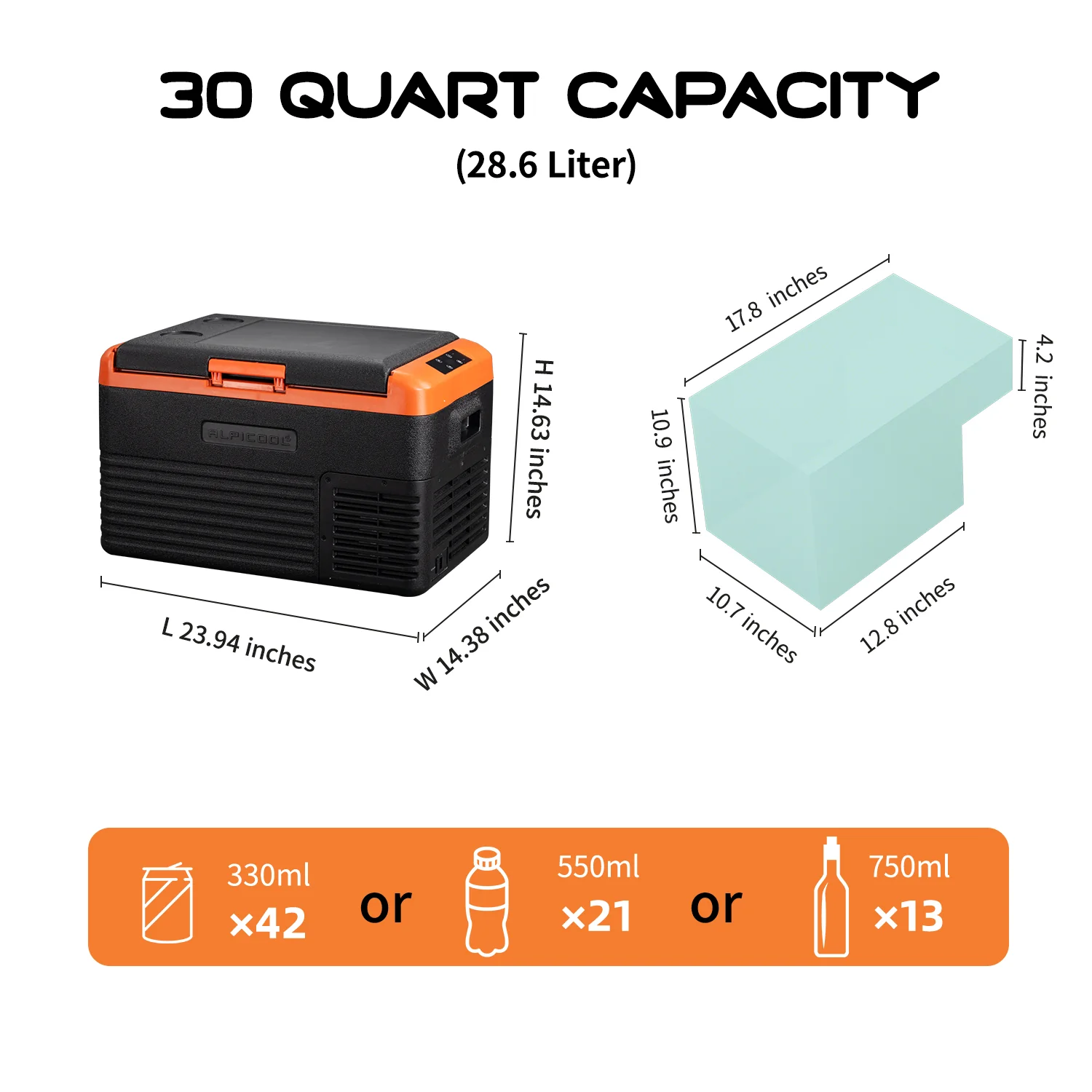 Alpicool CL30 Portable Car Fridge - Image 3
