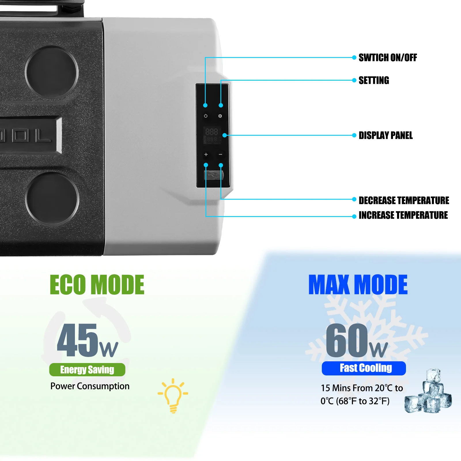 Alpicool CX30 Portable Car Fridge - Image 6