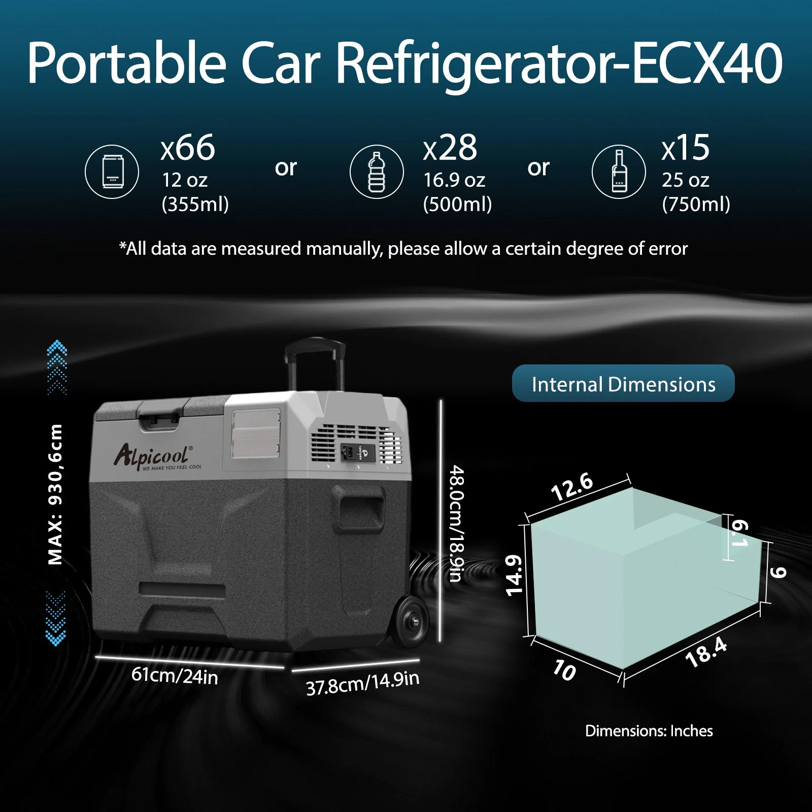 Alpicool ECX40 Portable Car Fridge Freezer - Image 2