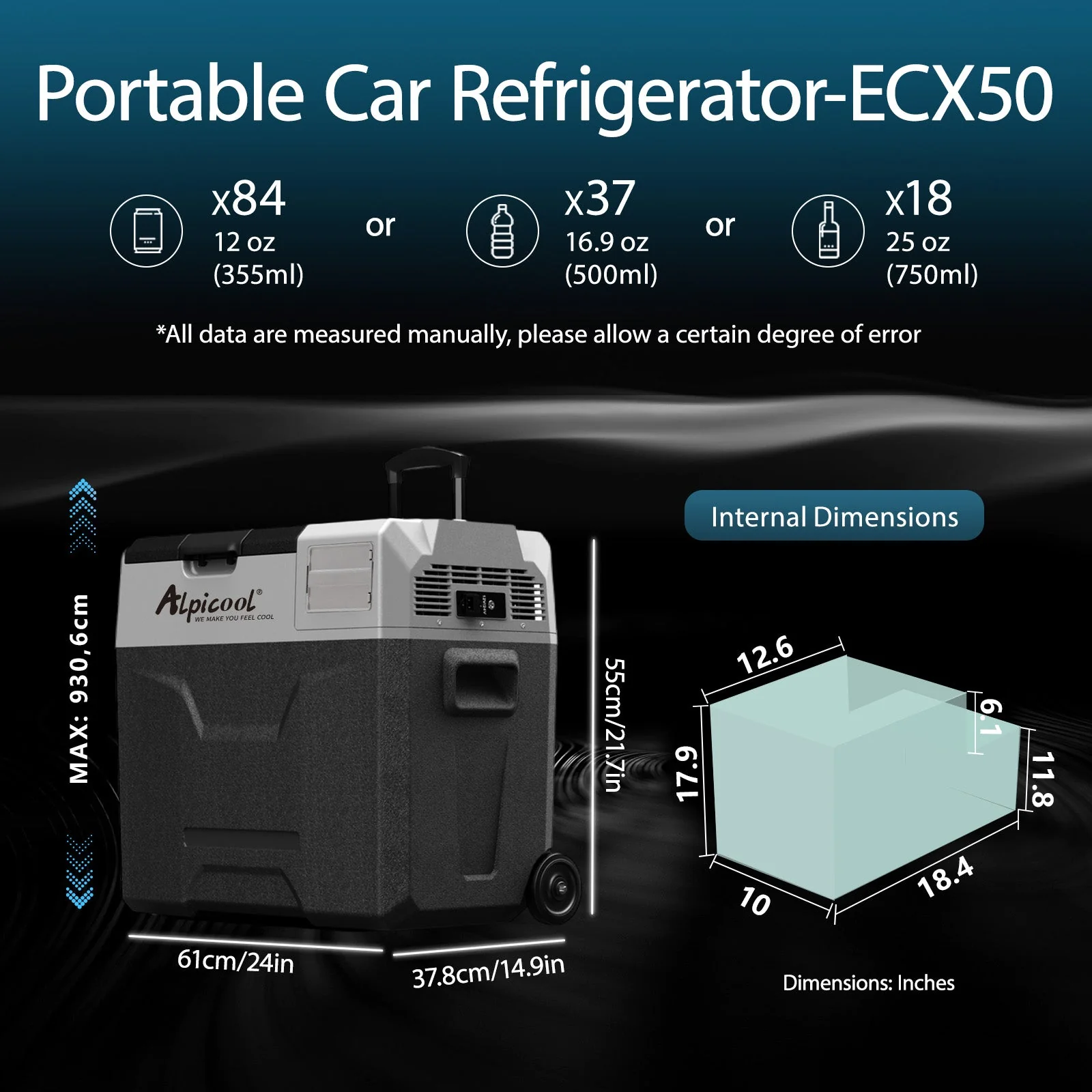 Alpicool ECX50 Portable Car Fridge Freezer - Image 2