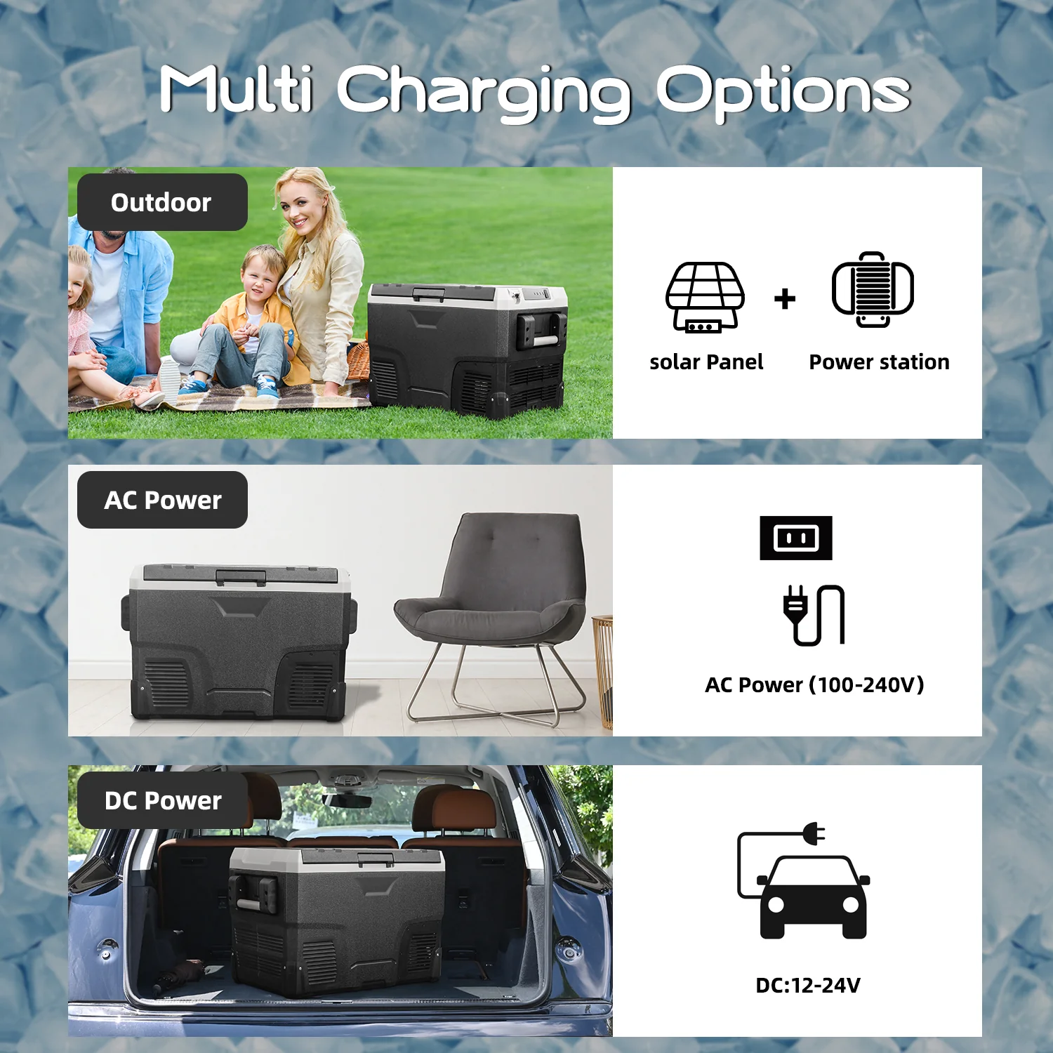 Alpicool IR42 Grey Portable Car Fridge - Image 6
