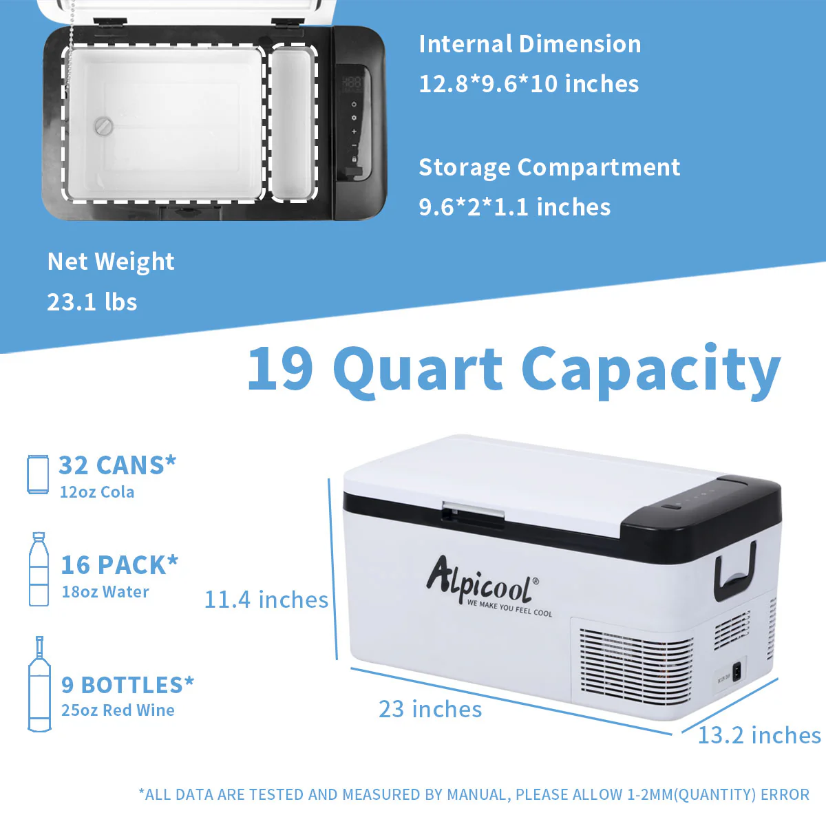 Alpicool K18 Portable Car Fridge - Image 3