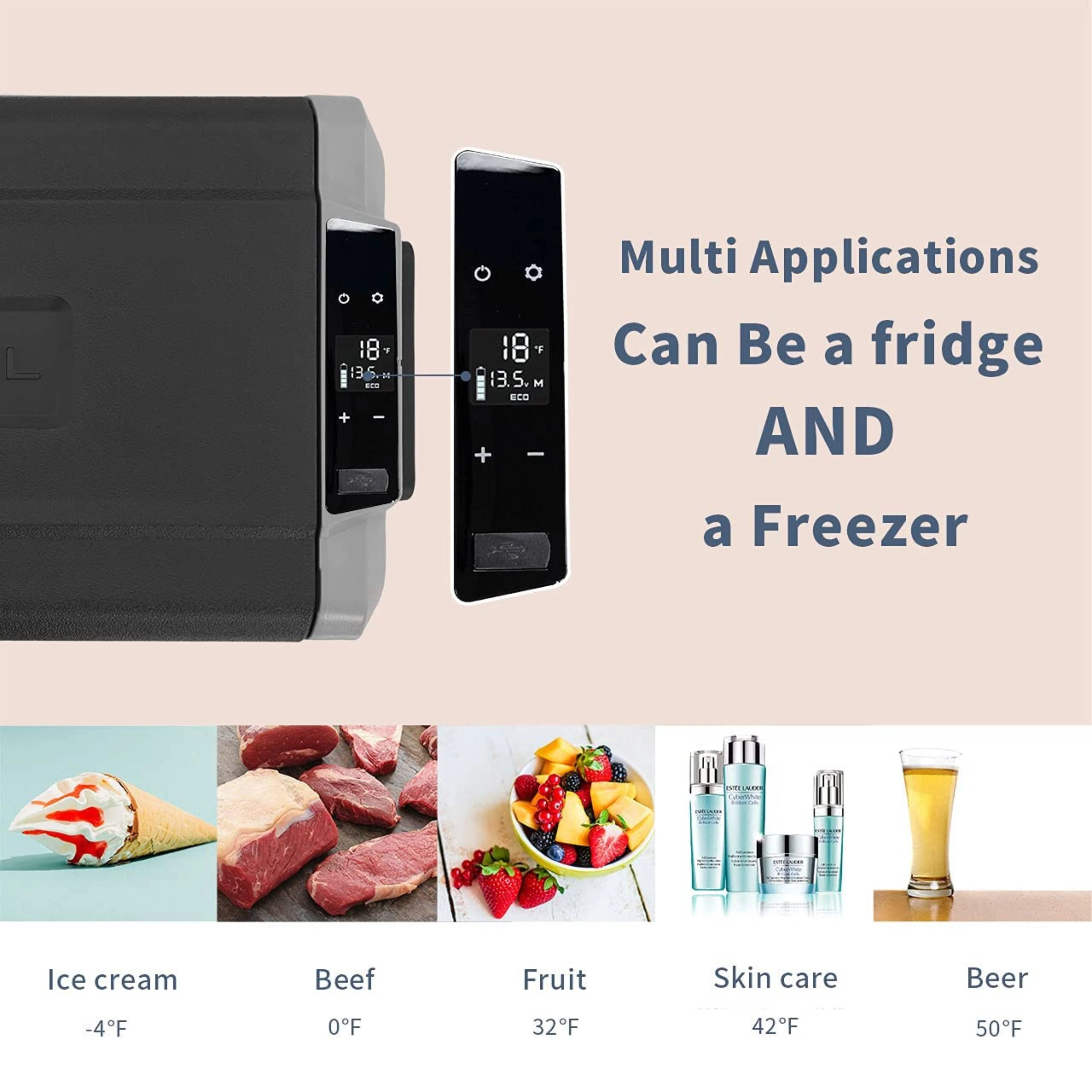 Alpicool LGT60 Flexible Dual Zone Portable Car Fridge - Image 7