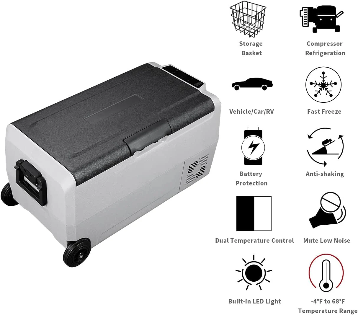 Alpicool T36 Flexible Dual Zone Portable Car Fridge - Image 3