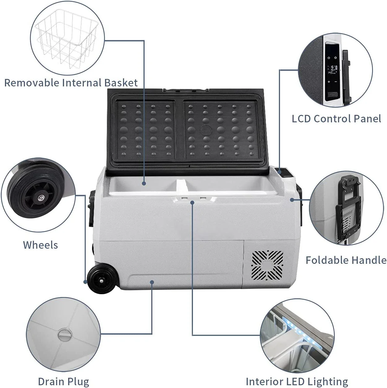 Alpicool T36 Flexible Dual Zone Portable Car Fridge - Image 6