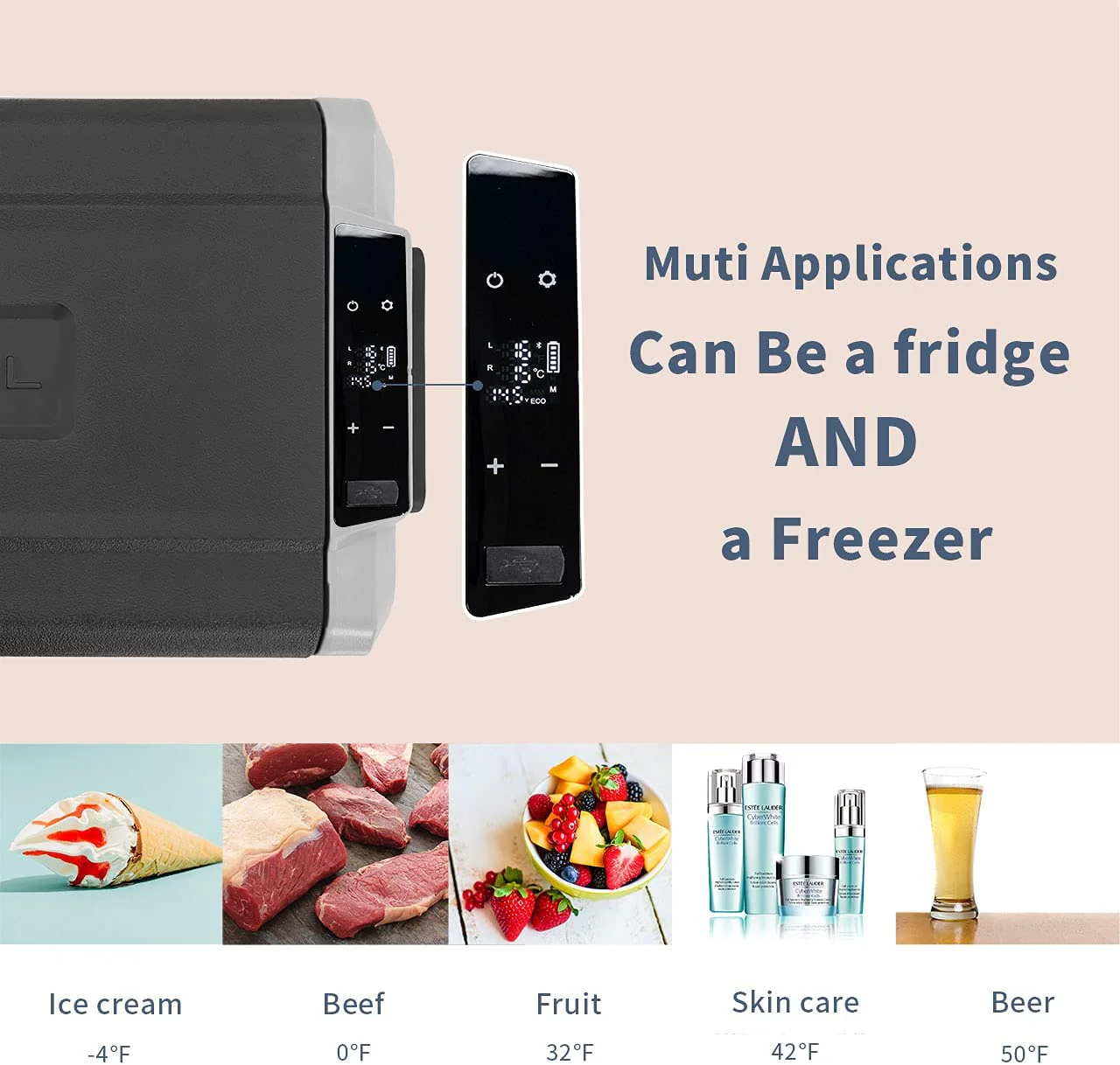 Alpicool T60 Flexible Dual Zone Portable Car Fridge - Image 5