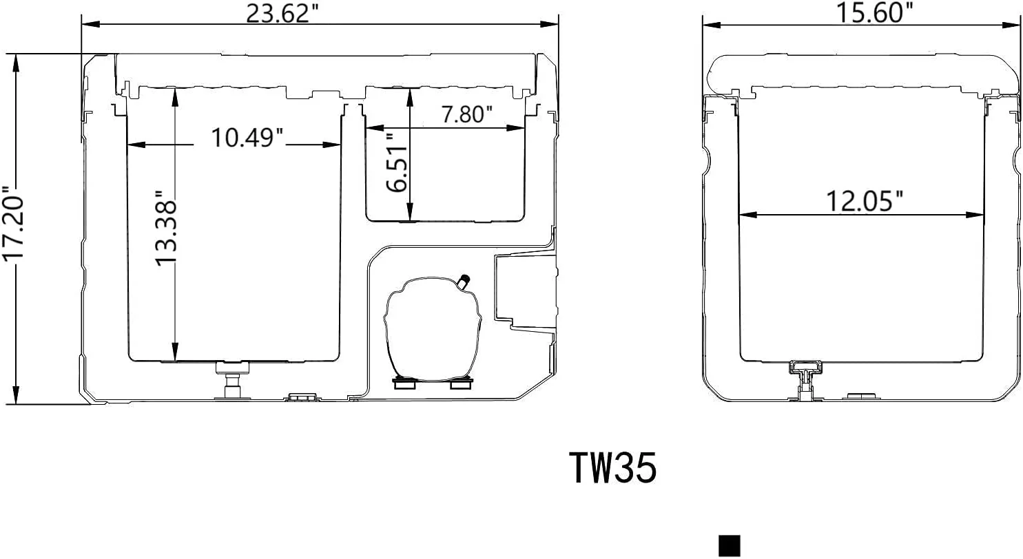 Alpicool TW35 Portable Dual Zone Car Fridge - Image 4