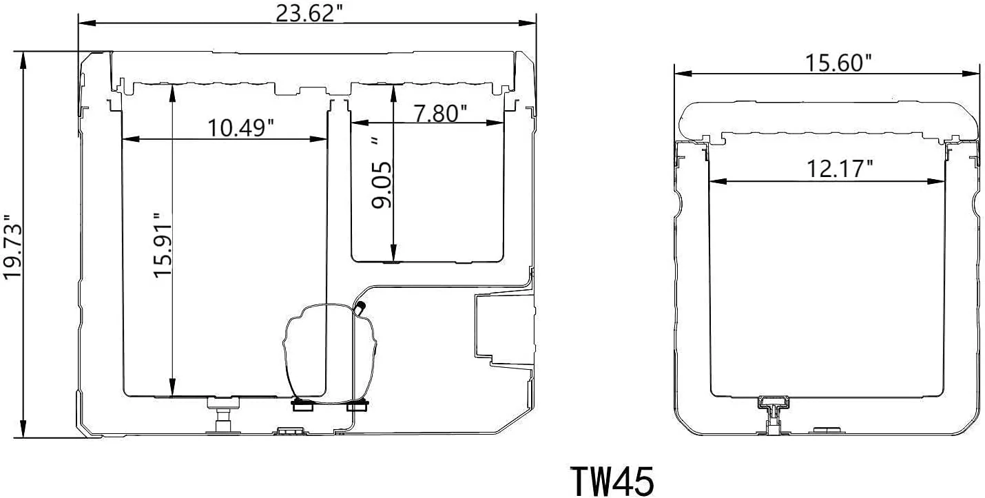 Alpicool TW45 Portable Dual Zone Car Fridge - Image 3