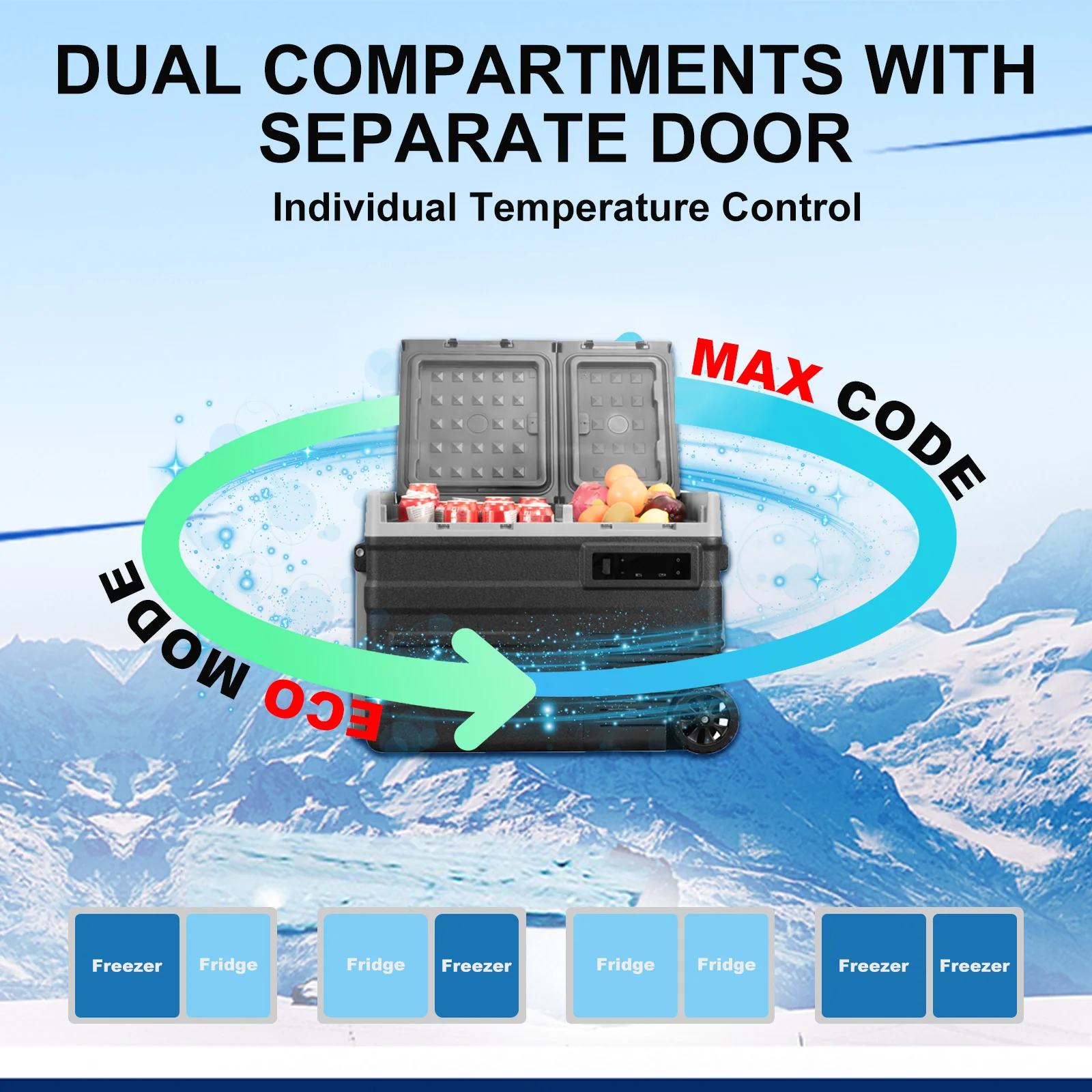 Alpicool UD65 Portable Car Fridge Freezer - Image 5