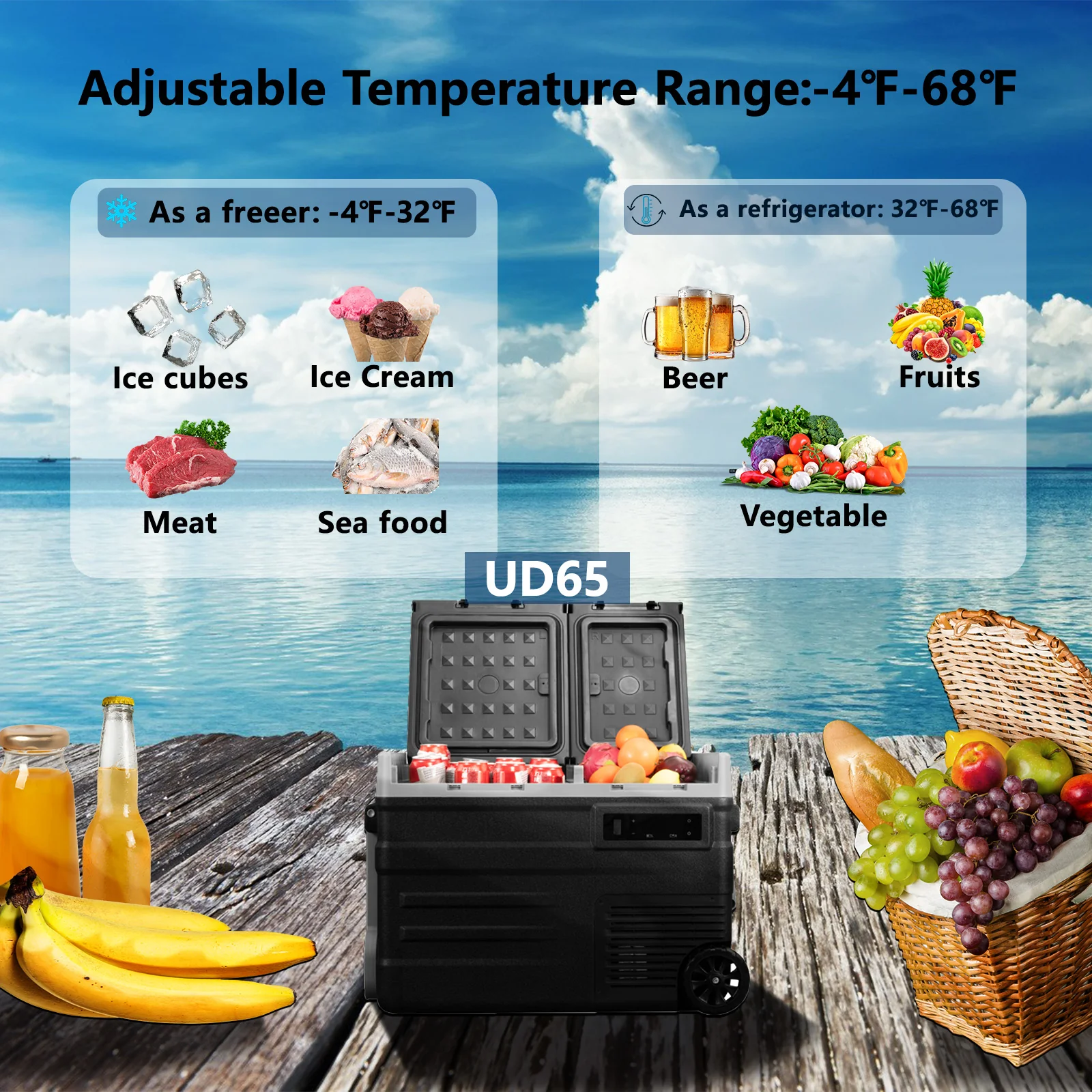 Alpicool UD65 Portable Car Fridge Freezer - Image 6