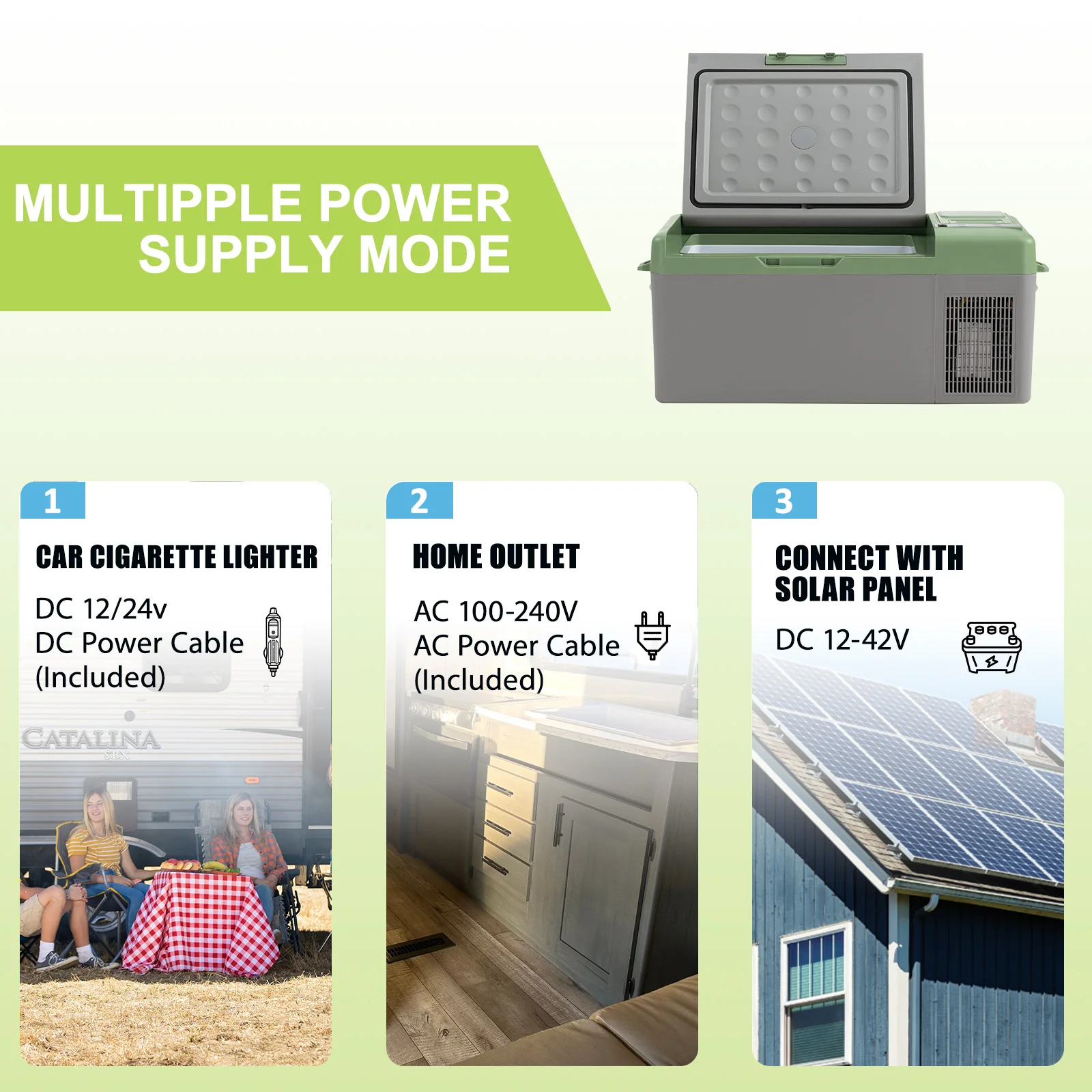 Alpicool Y15E Green Portable Car Fridge - Image 9