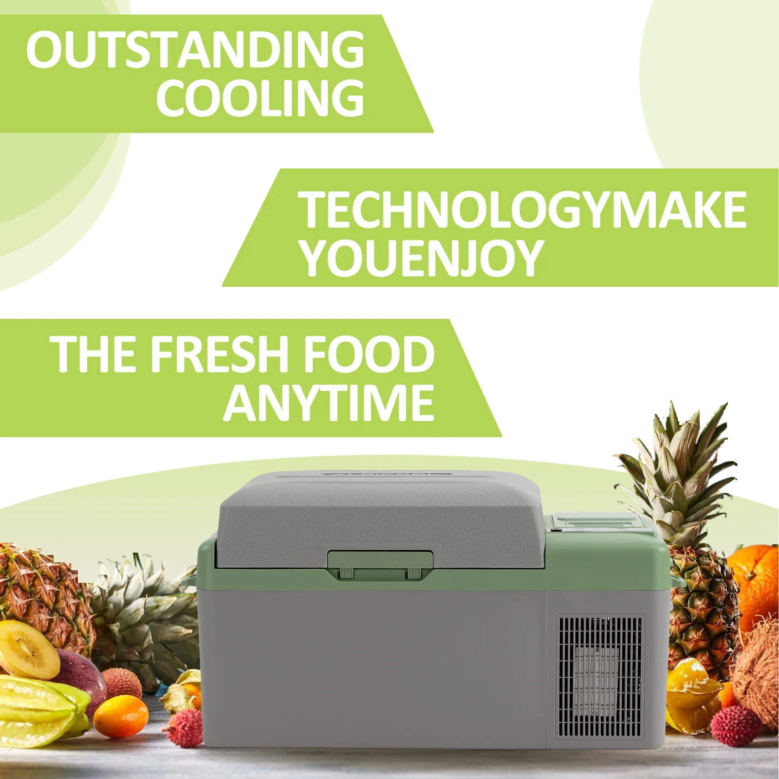Alpicool Y19E Green Portable Car Fridge - Image 8