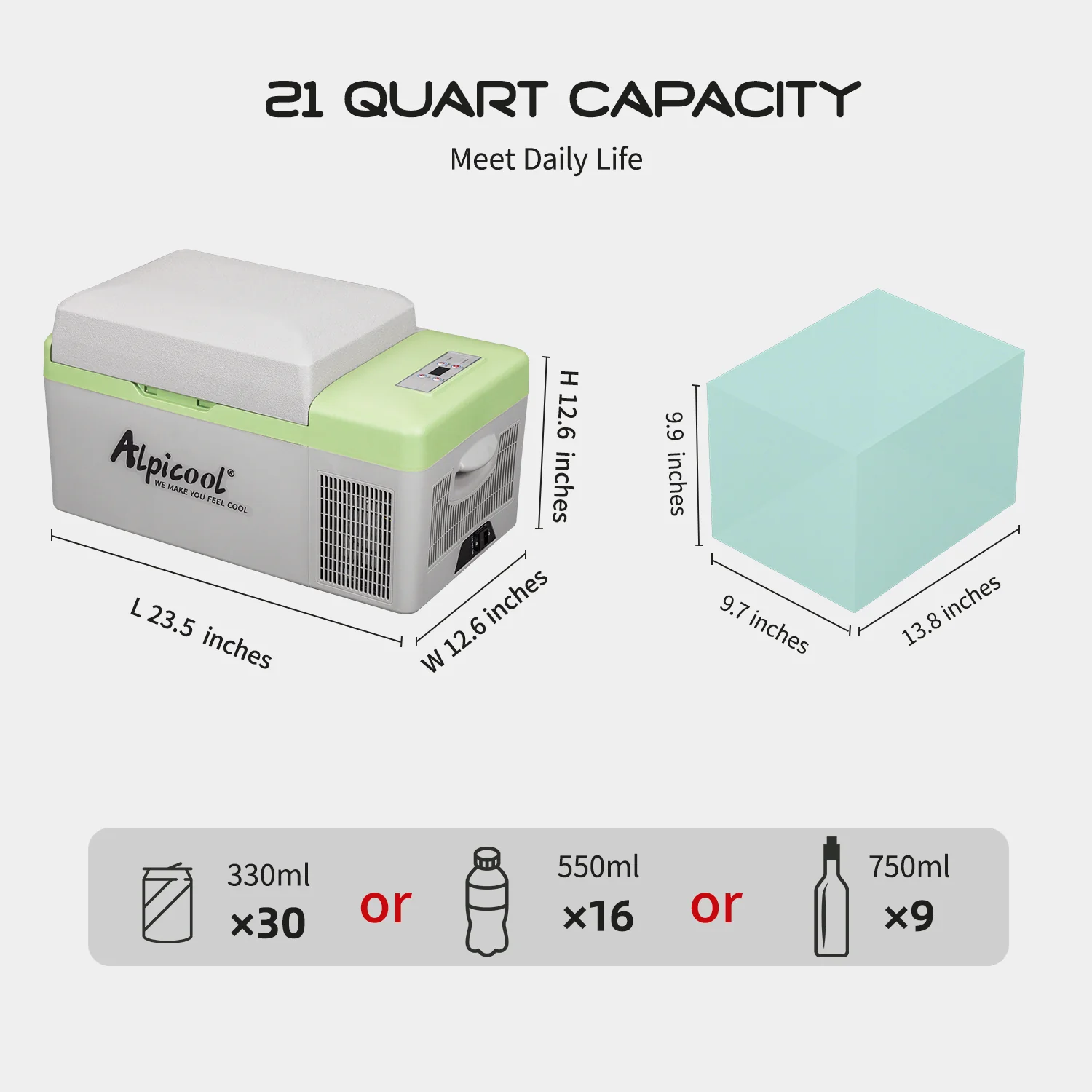 Alpicool Y20T Portable Car Fridge - Image 3