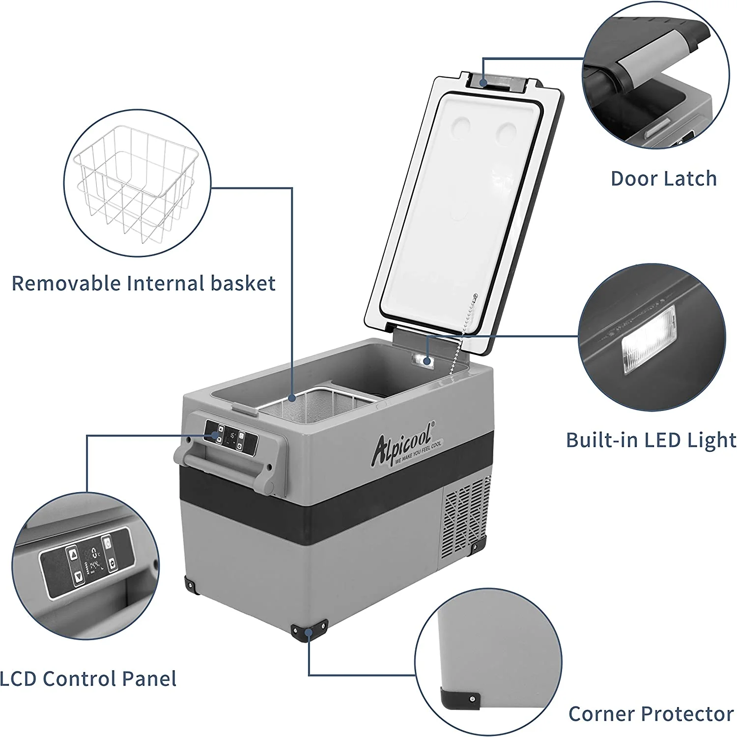 CF45 Portable Dual Zone Fridge Freezer (OEM) - Image 4