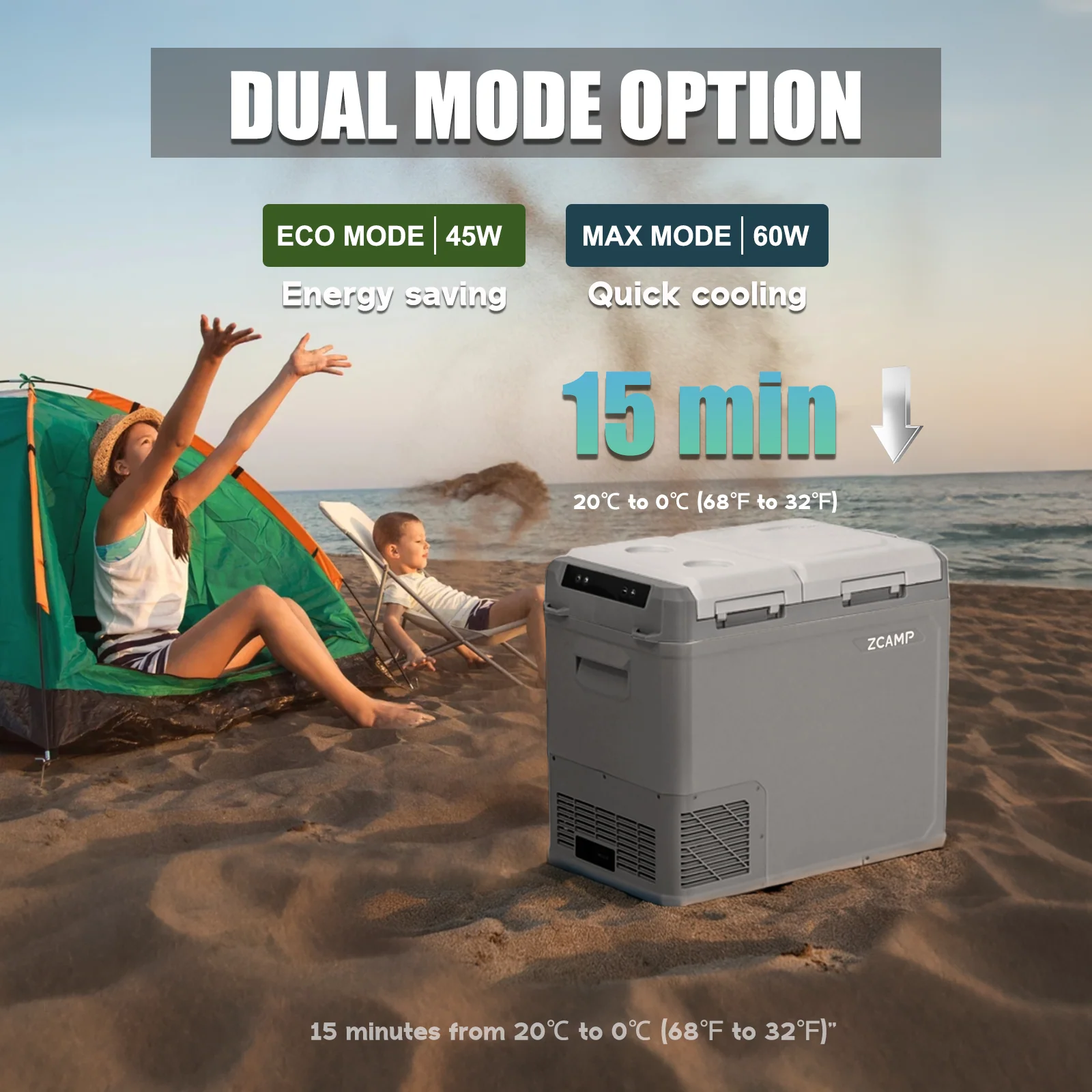 Zcamp GES55 Car Fridge Freezer - Image 3