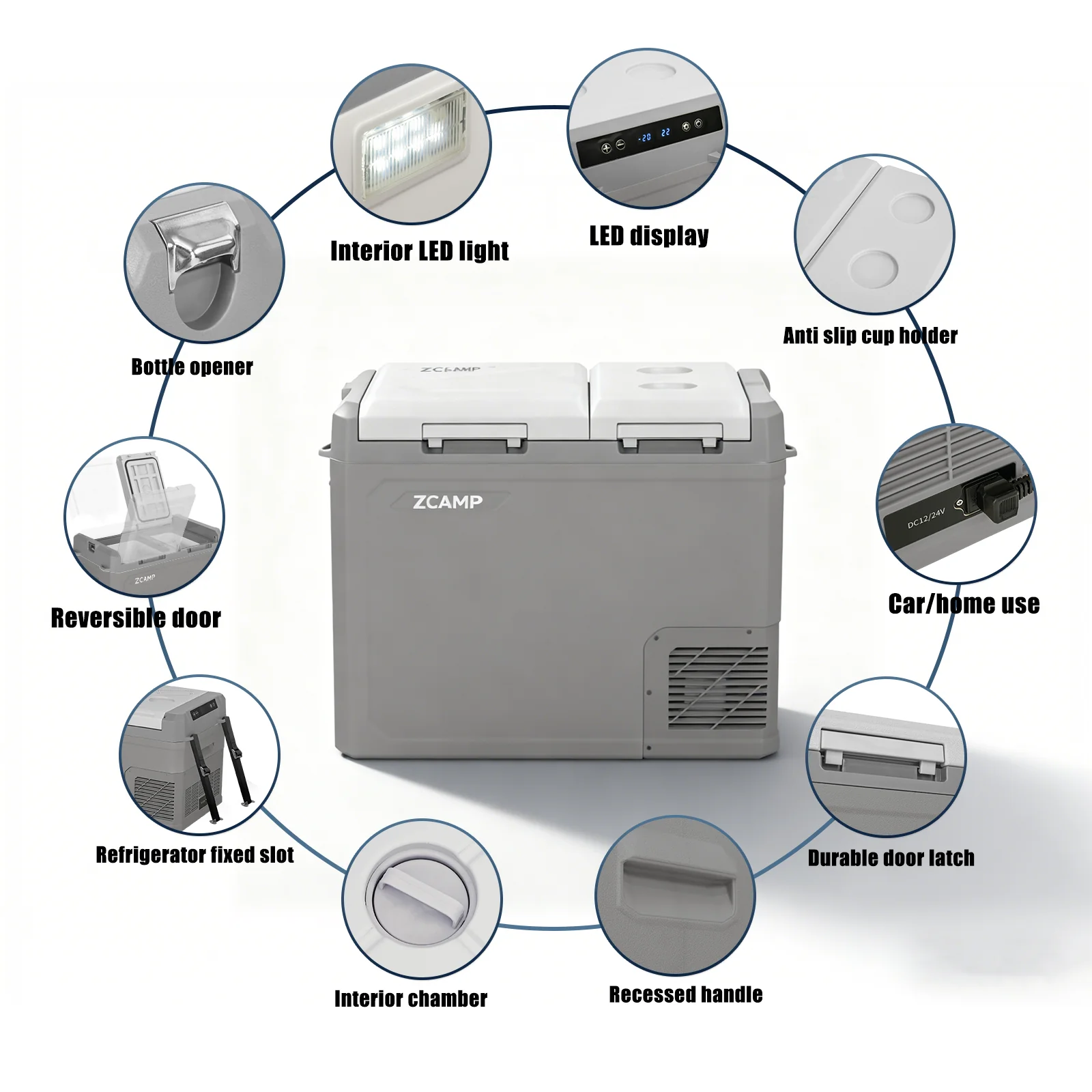 Zcamp GES55 Car Fridge Freezer - Image 5