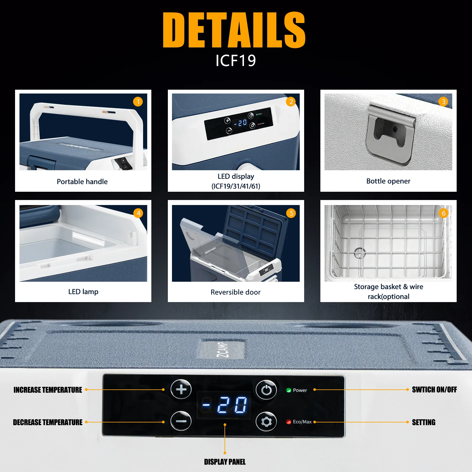 Zcamp ICF19 Car Fridge Freezer - Image 7