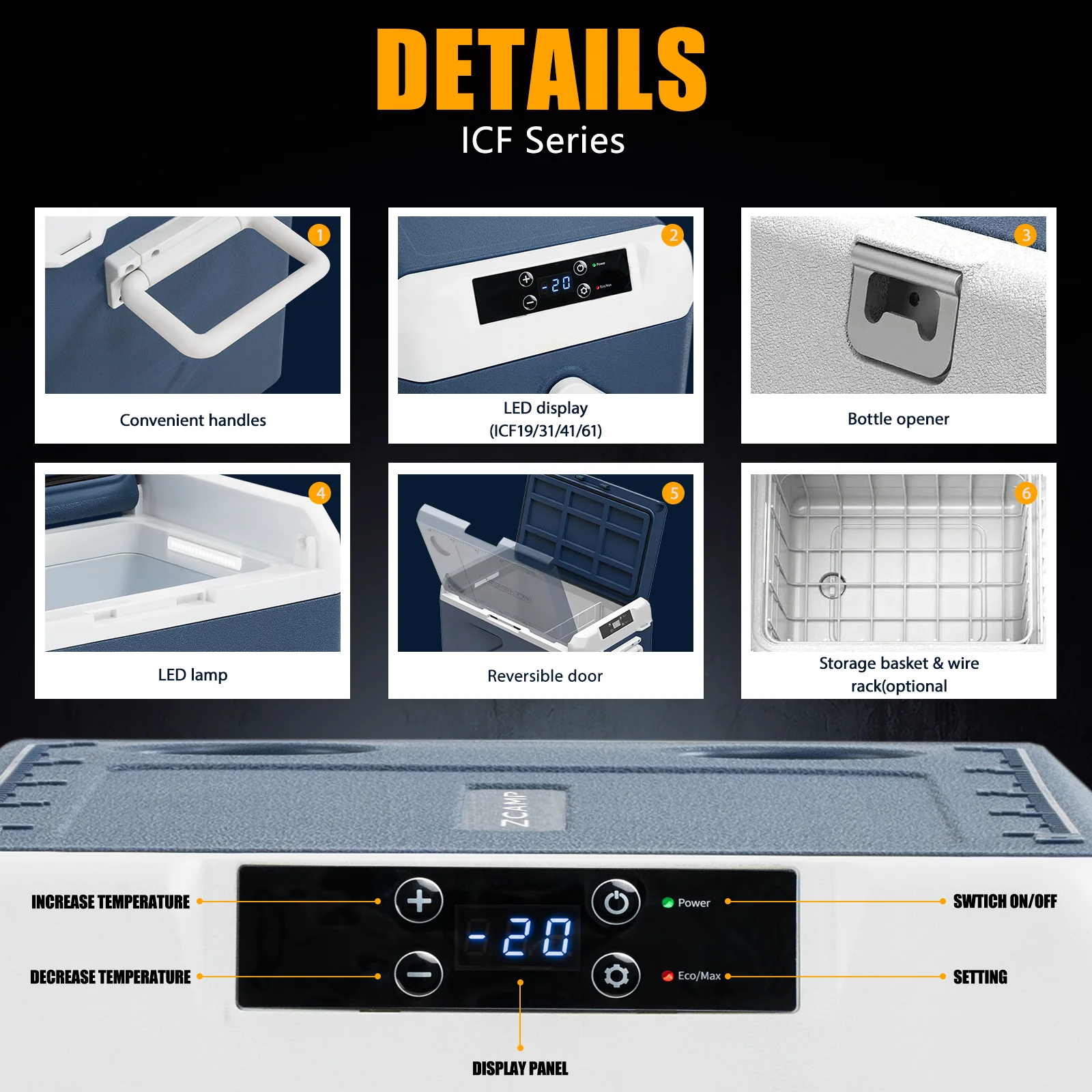 Zcamp ICF61 Car Fridge Freezer - Image 7